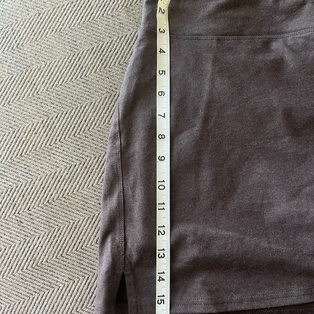 Pact Organic Heathered Brown Skort Size Large - Picture 5 of 6